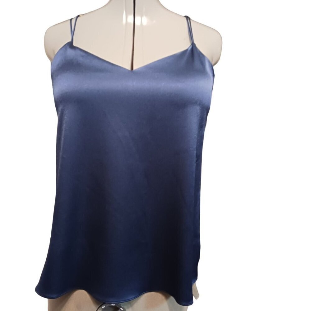 Halston Heritage Size Medium Designer Night Out Strappy Satin Camisole Blouse